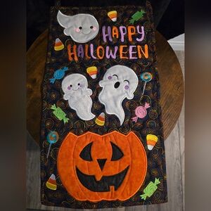 Halloween Ghost and Pumpkin Wall Hanging